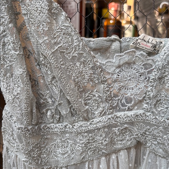 Free People Intimately So Into You Maxi Slip in Pond Water - Picture 8 of 15